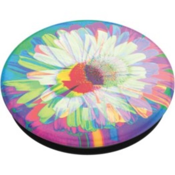 PopSocket Stylish PopGrip PopTop Cell Phone Joy Grip & Stand Frenetic Flower NWT - Picture 1 of 7